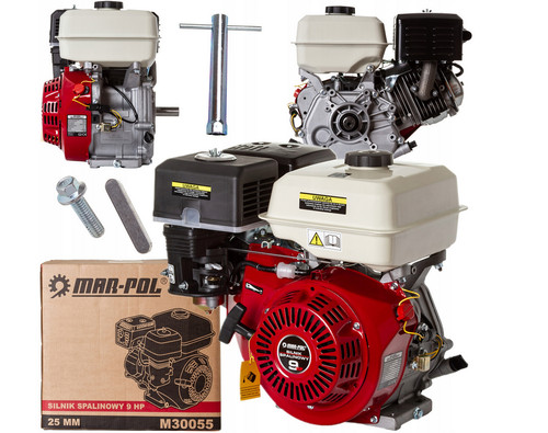 Benzinmotor 9hp 25mm 270cc - 25mm, ohv